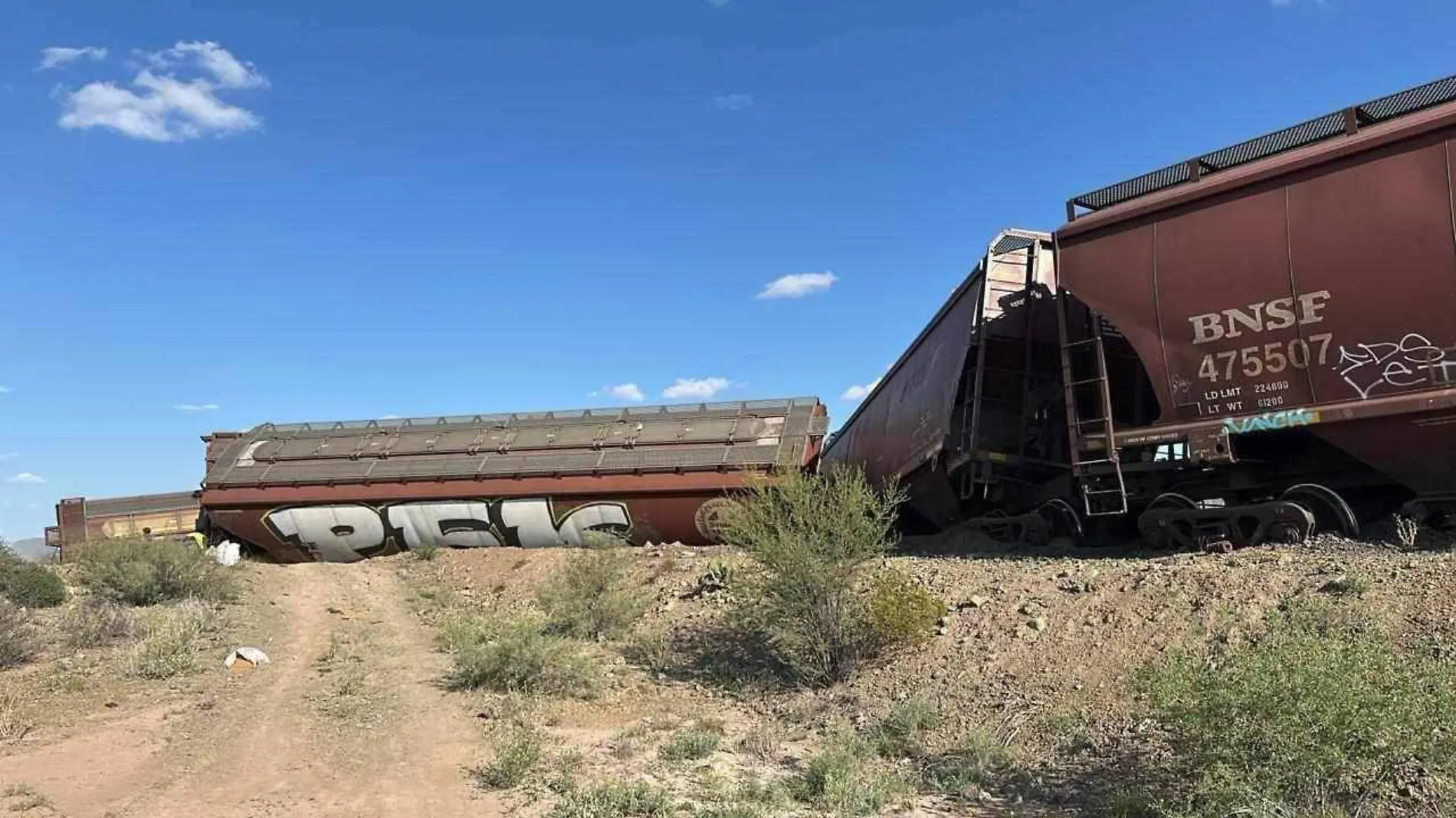 Vagones del tren en Jiménez